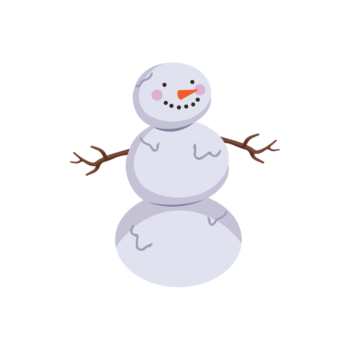 Free Snowman Clipart Template - Edit Online & Download