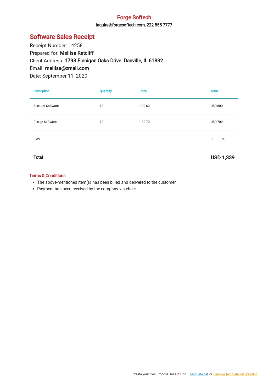 14 FREE Sales Receipt Templates Edit Download Template