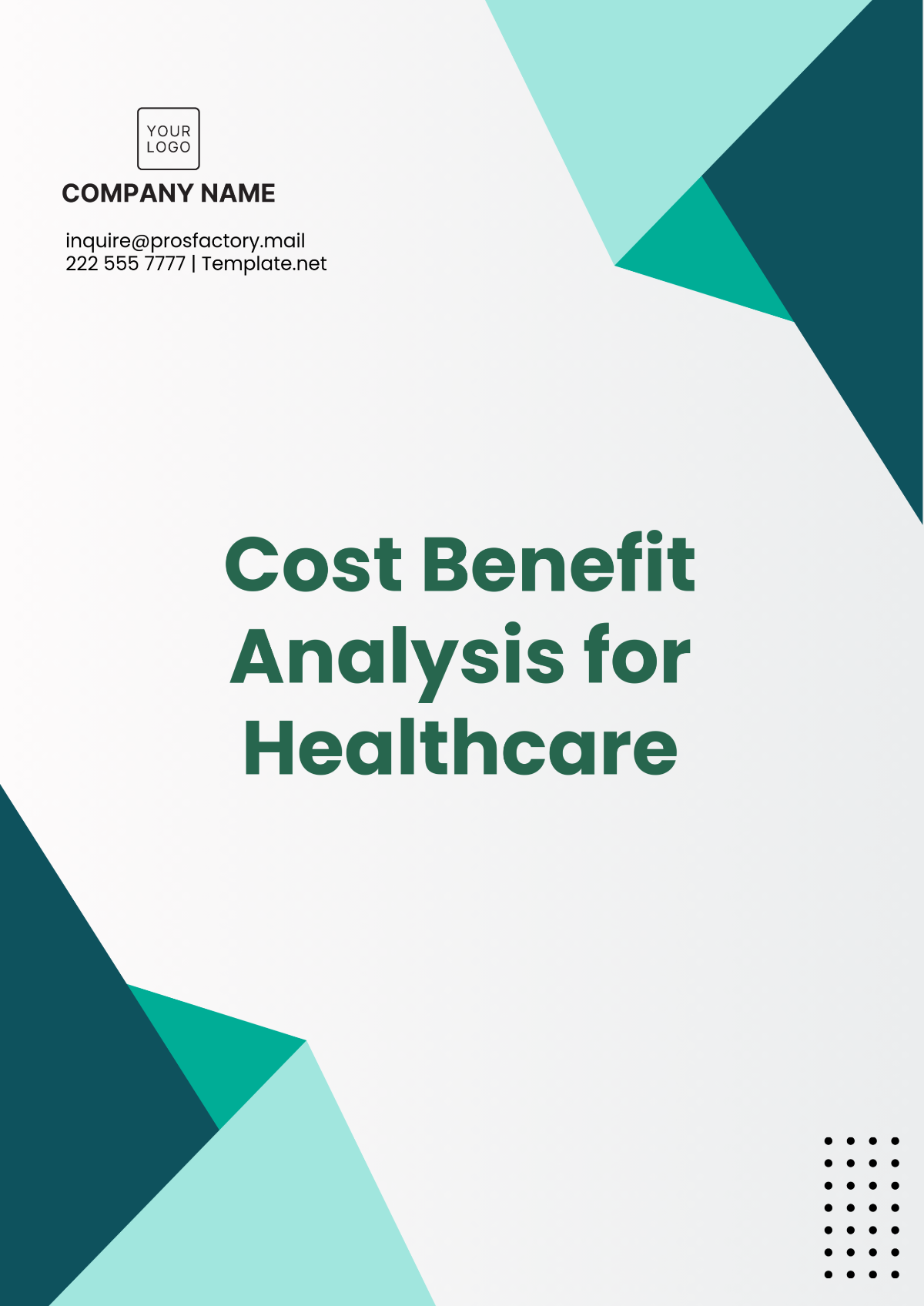 Free Cost Benefit Analysis for Healthcare Template