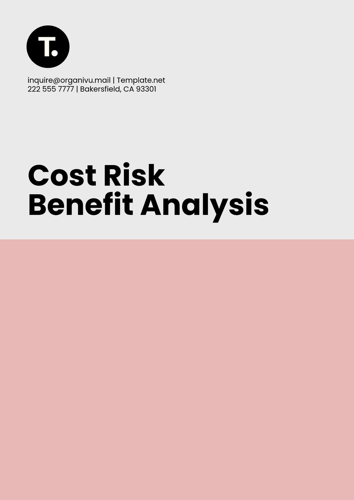 Free Cost Risk Benefit Analysis Template