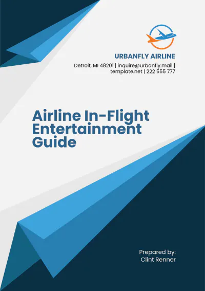 Free Airline In-Flight Entertainment Guide Template to Edit Online