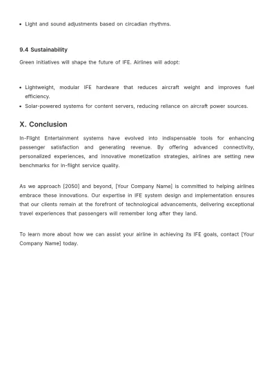 Free Airline In-Flight Entertainment Guide Template to Edit Online