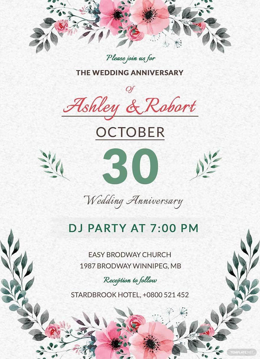Wedding DJ Party Invitation Template