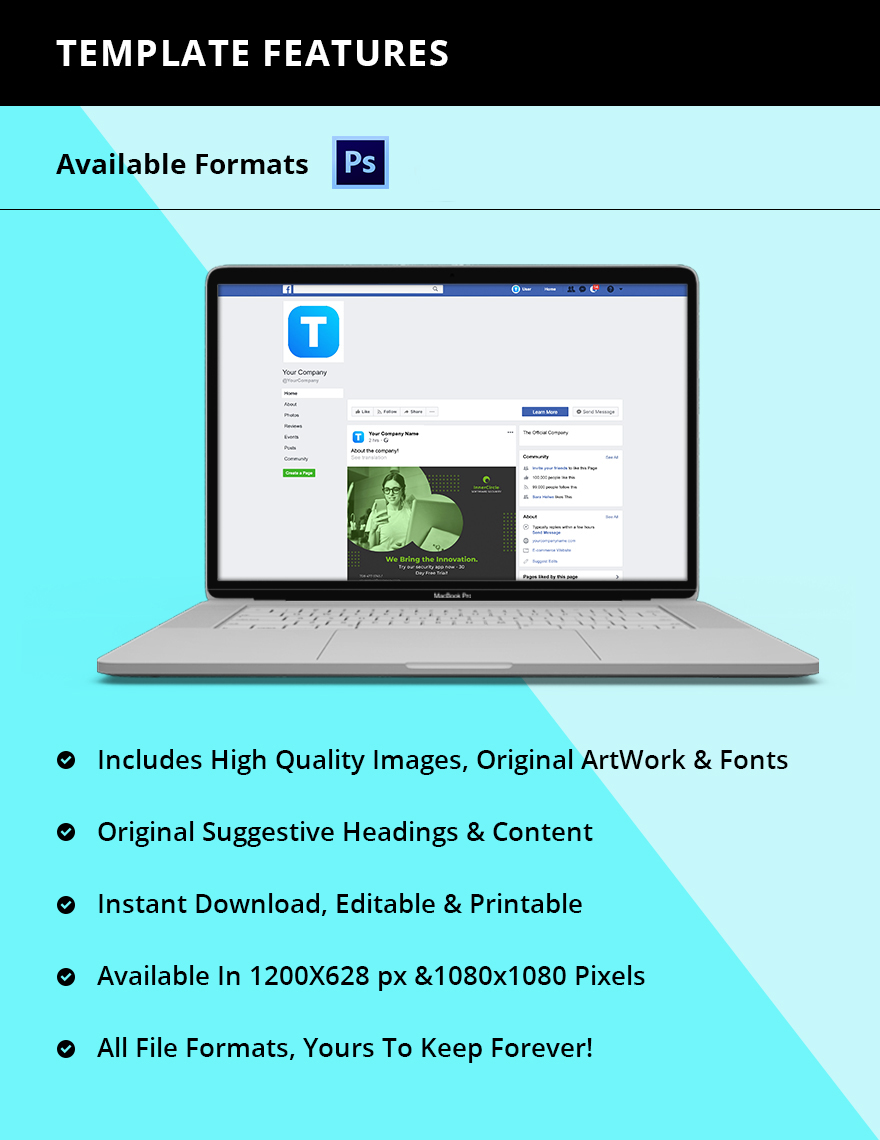 Software Facebook Ad Template