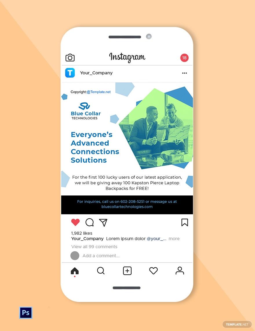 Software Instagram Post Template