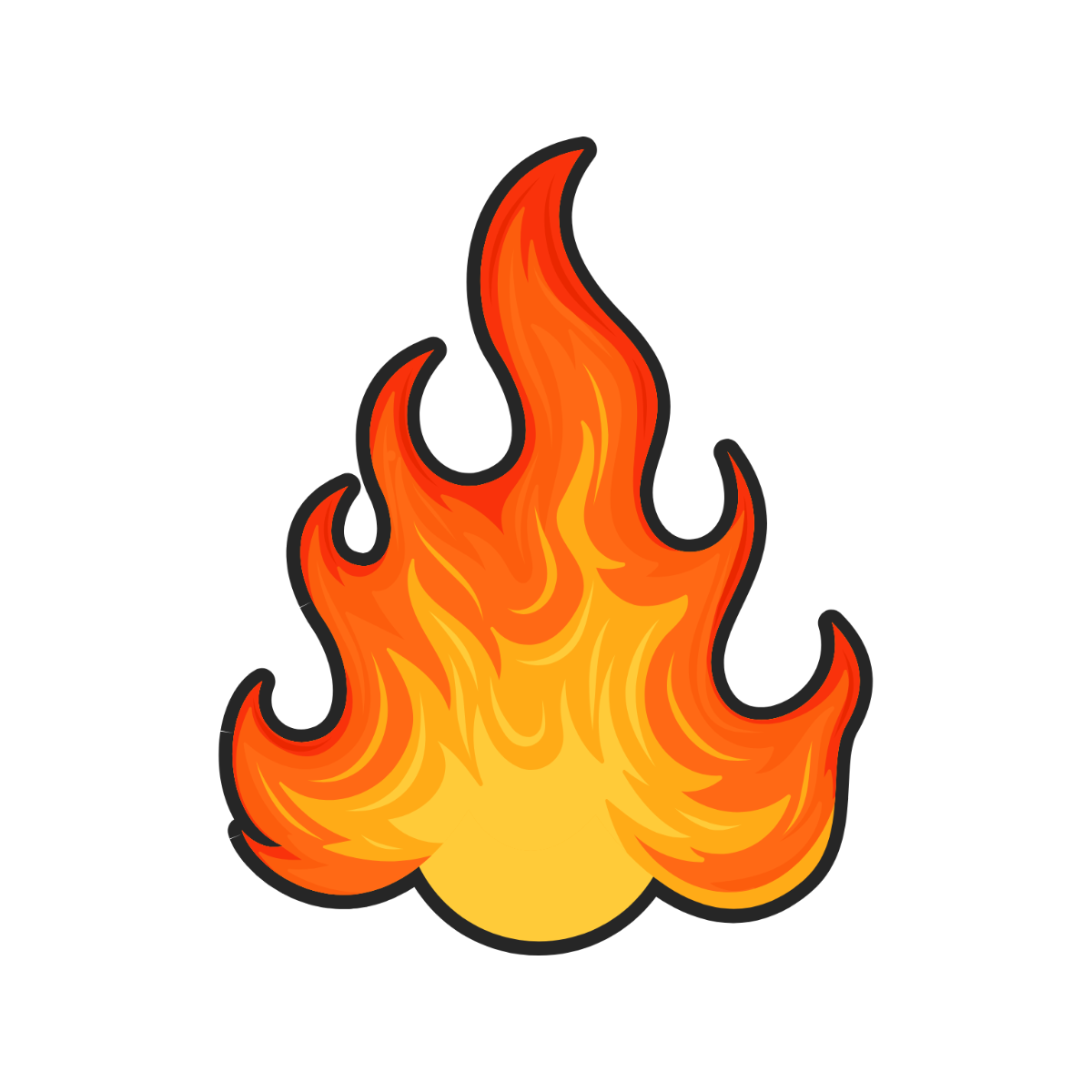 Free Flame Fire Clipart Template