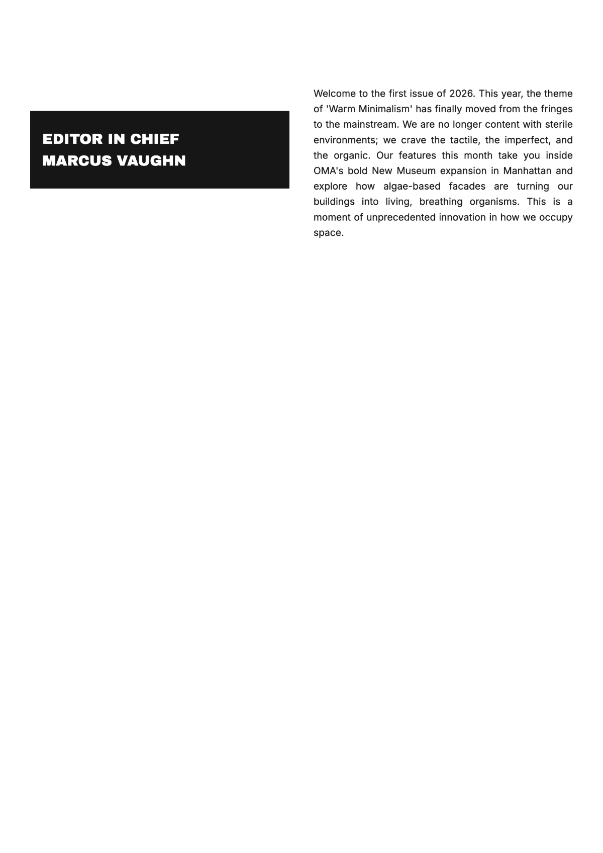 Free Modern Magazine Template to Edit Online