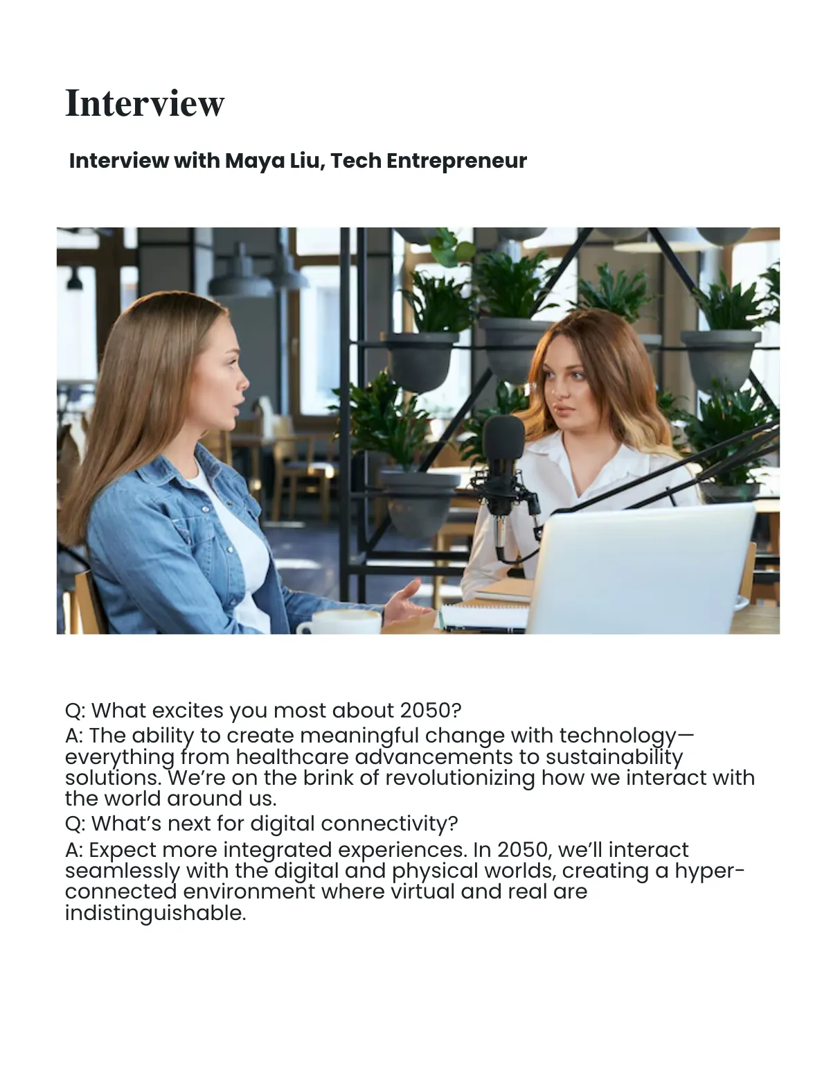 Free Modern Magazine Template to Edit Online