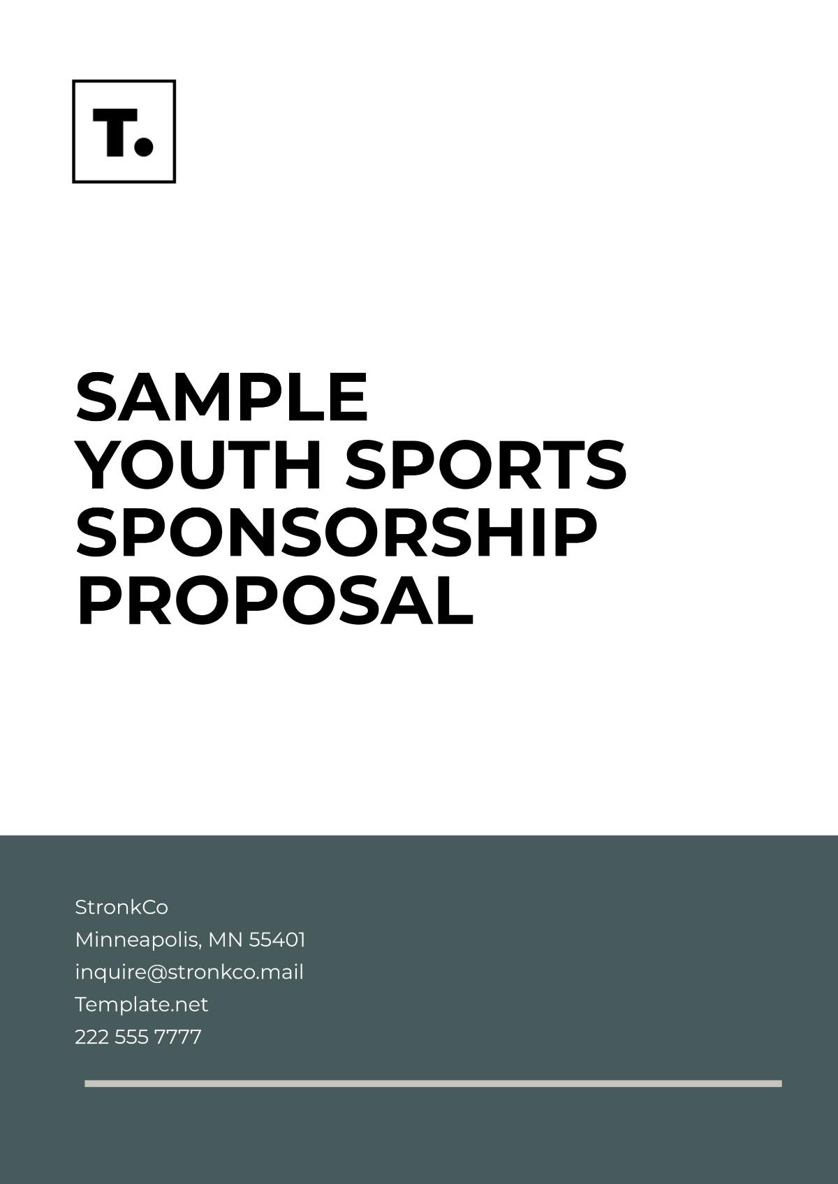 Sample Youth Sports Sponsorship Proposal Template - Edit Online & Download