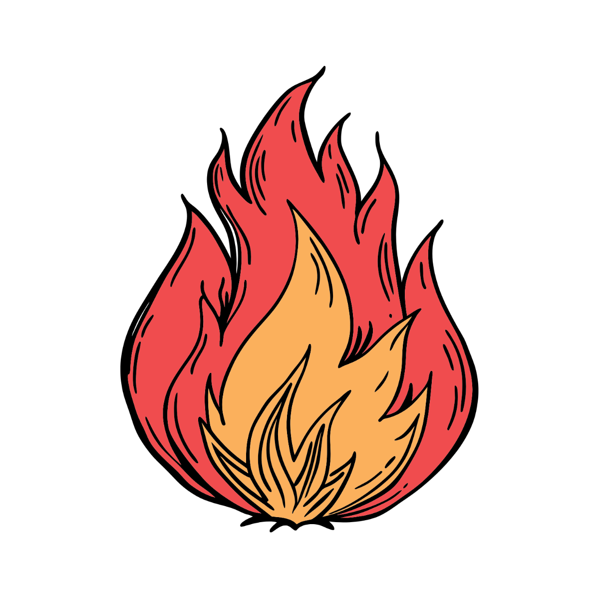 Free Vintage Fire Clipart Template