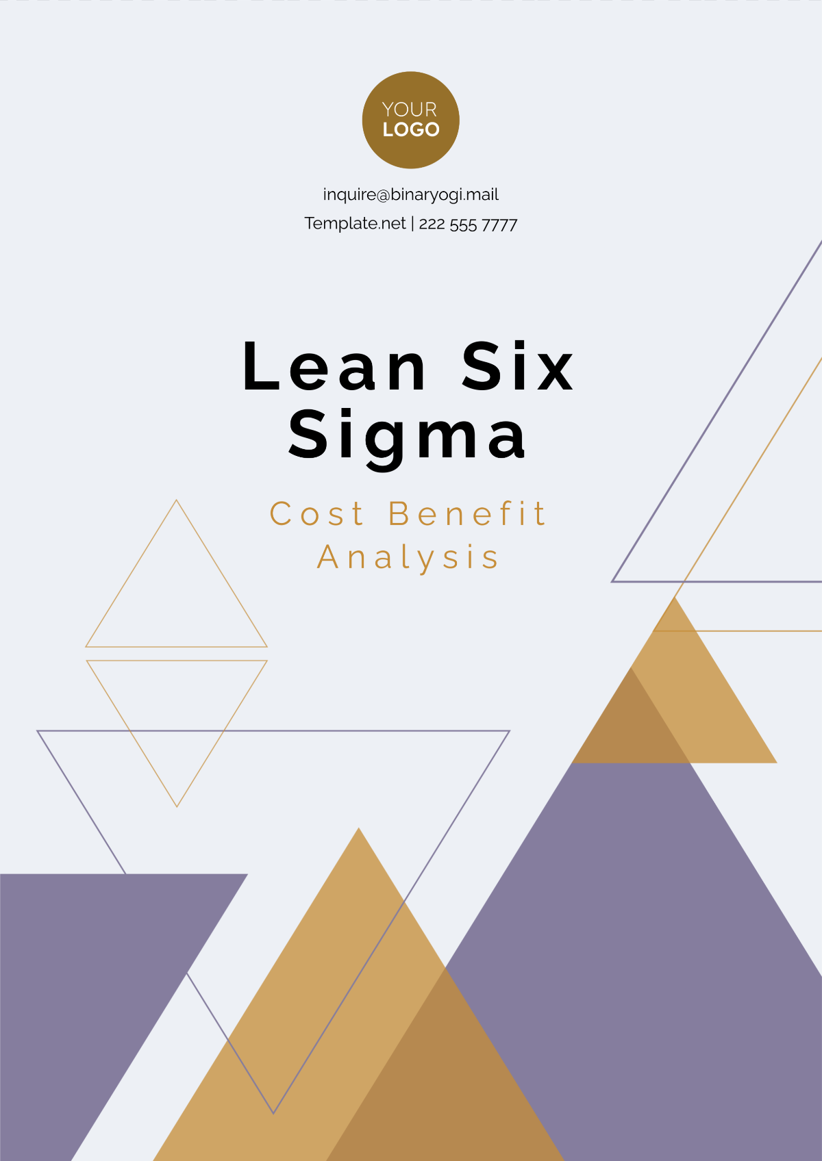 Free Lean Six Sigma Cost Benefit Analysis Template