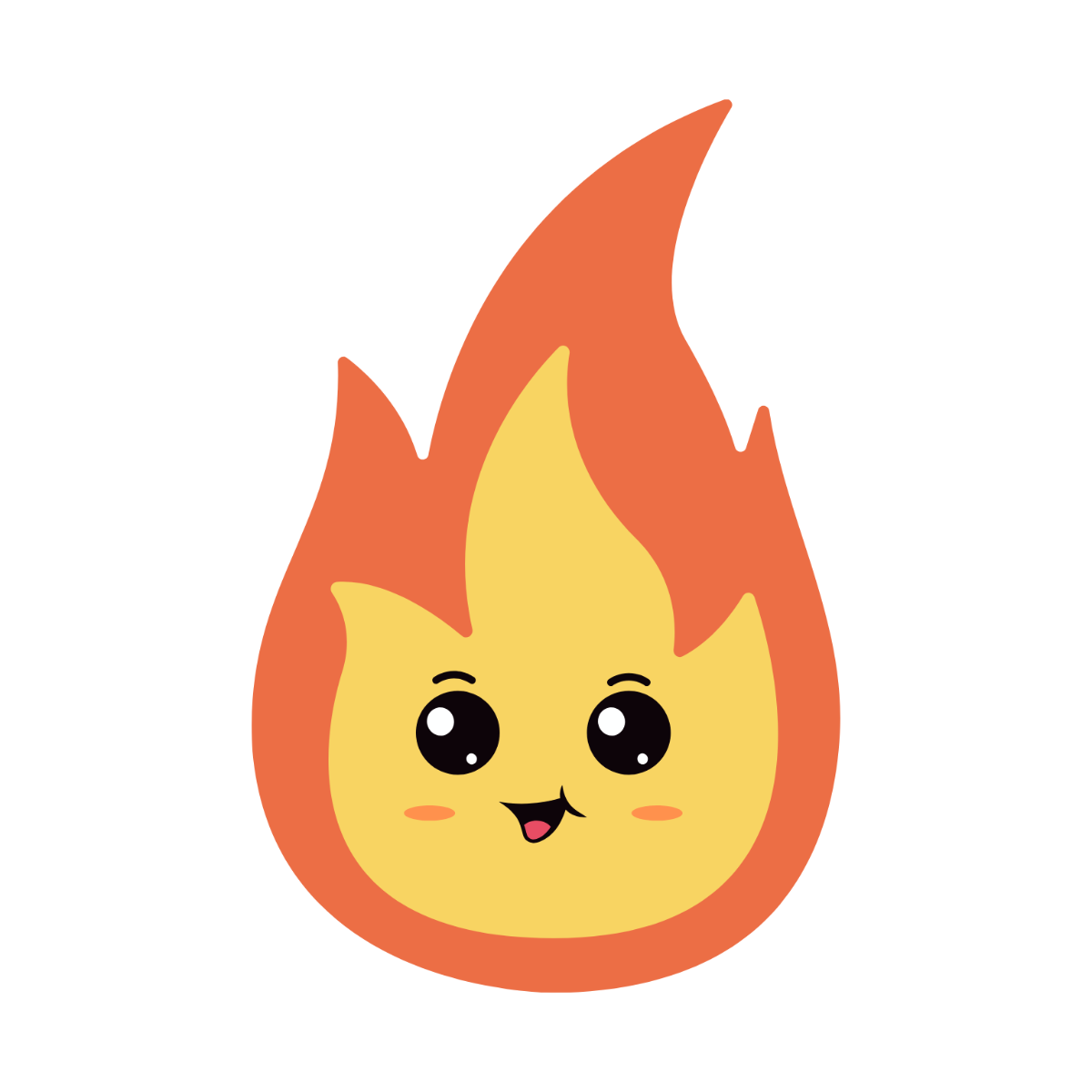 Free Kawaii Fire Clipart Template - Edit Online & Download