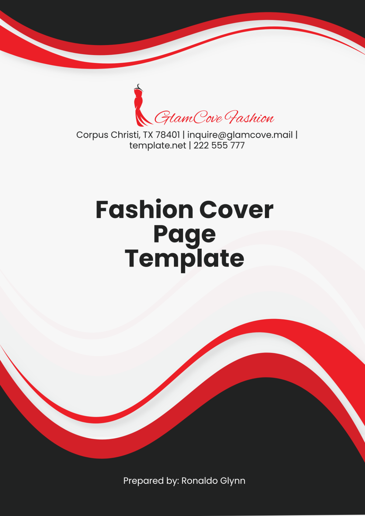 Free Fashion Cover Page Template - Edit Online & Download