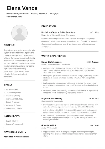 Free Resume Personal Statement ATS Resume Template, AI Resume Builder