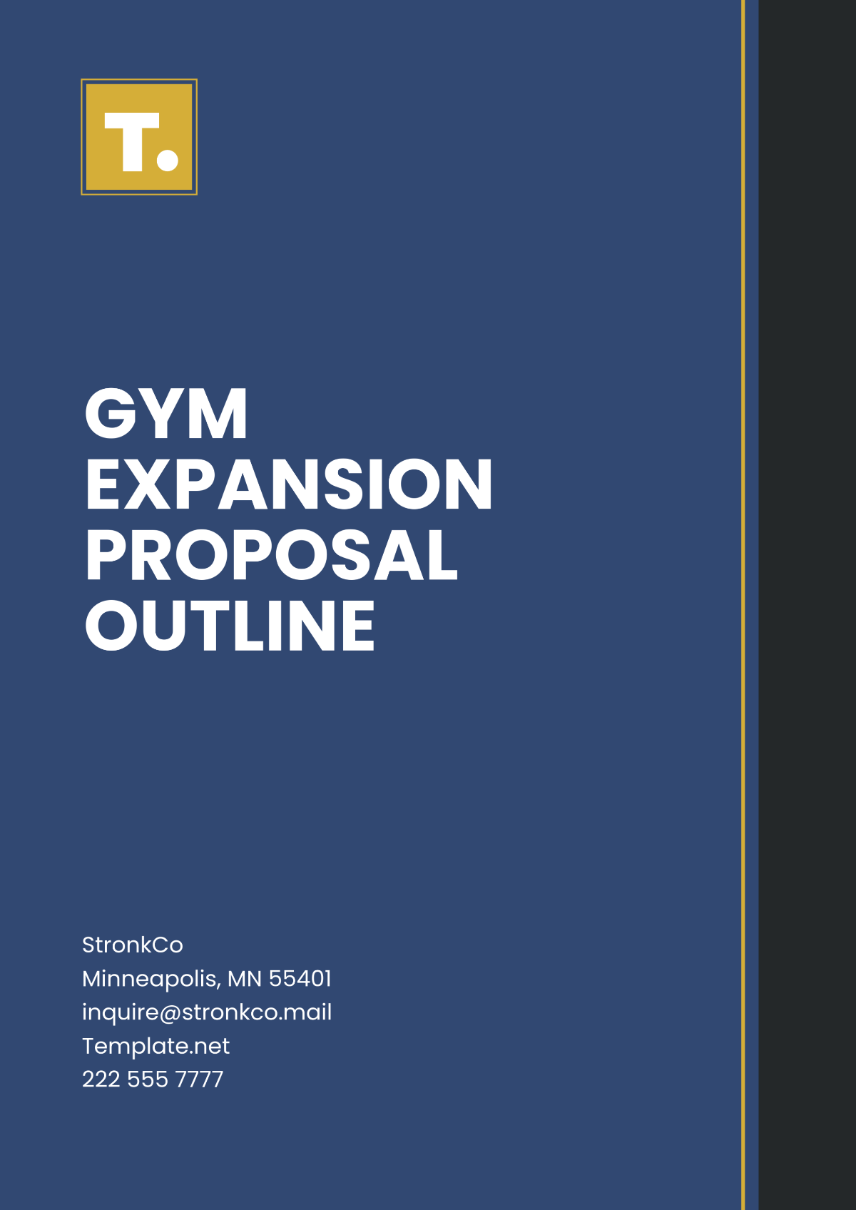 Gym Expansion Outline Proposal Template - Edit Online & Download