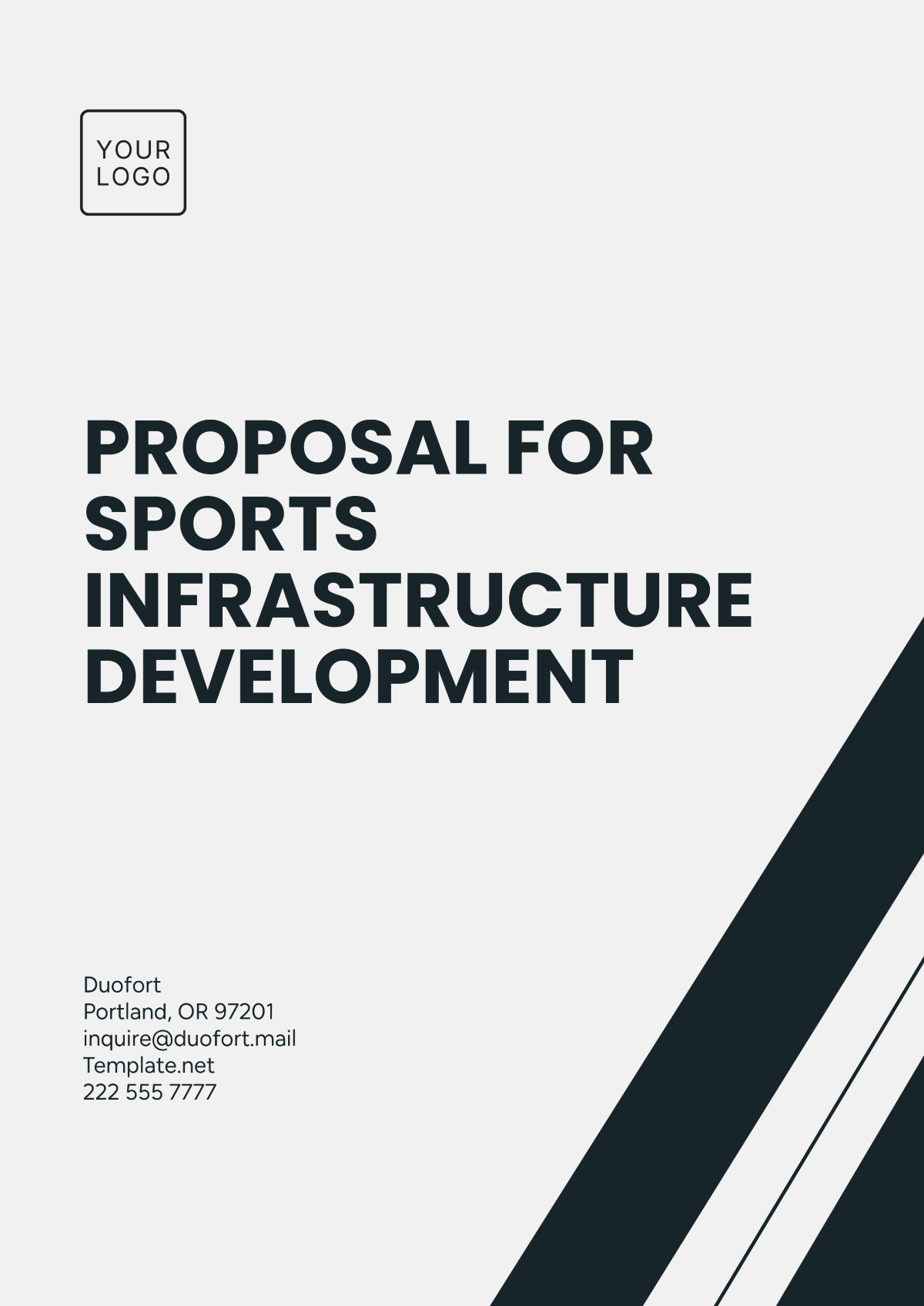 Proposal for Sports Infrastructure Development Template - Edit Online & Download