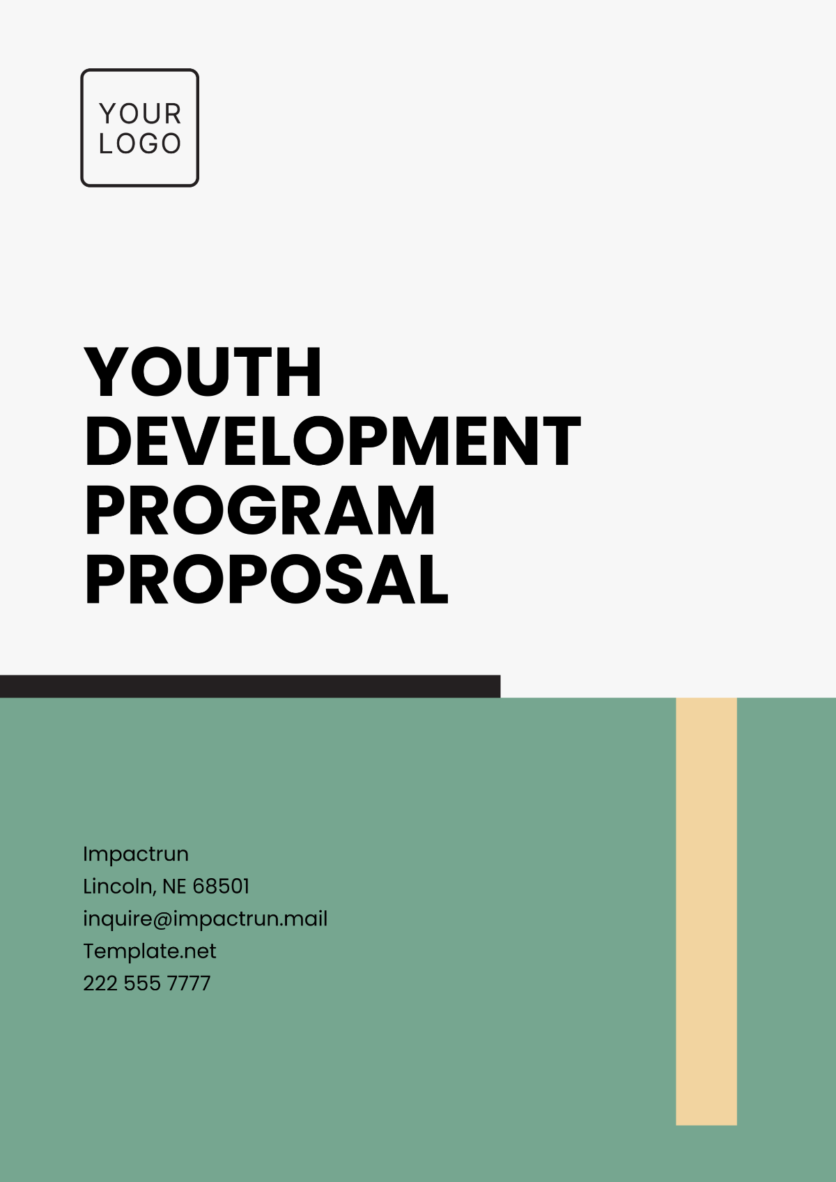 Youth Development Program Proposal Template - Edit Online & Download