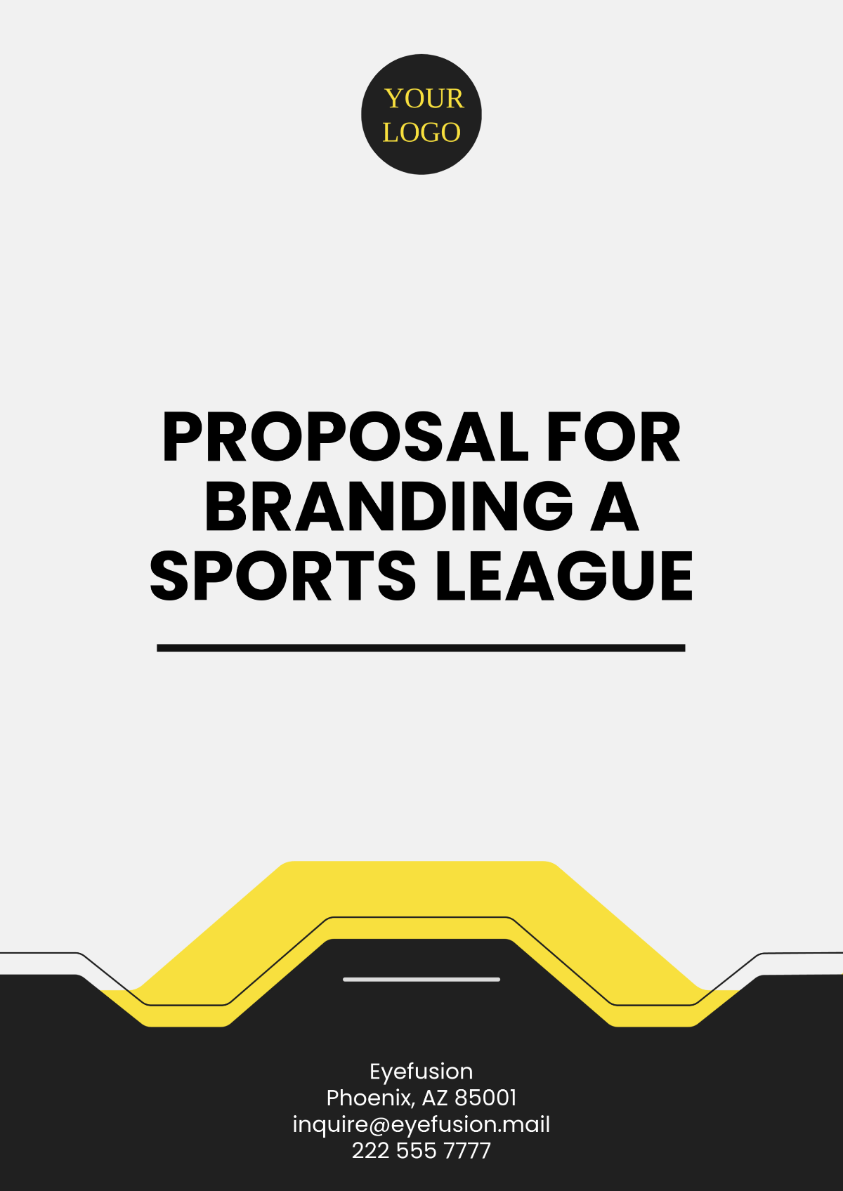 Proposal for Branding a Sports League Template - Edit Online & Download