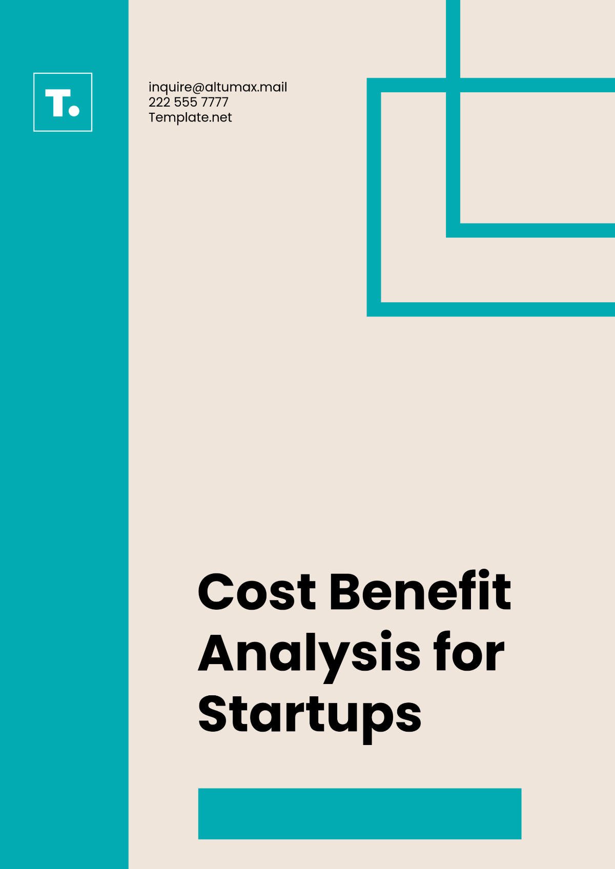 Free Professional Cost Benefit Analysis for Startups Template