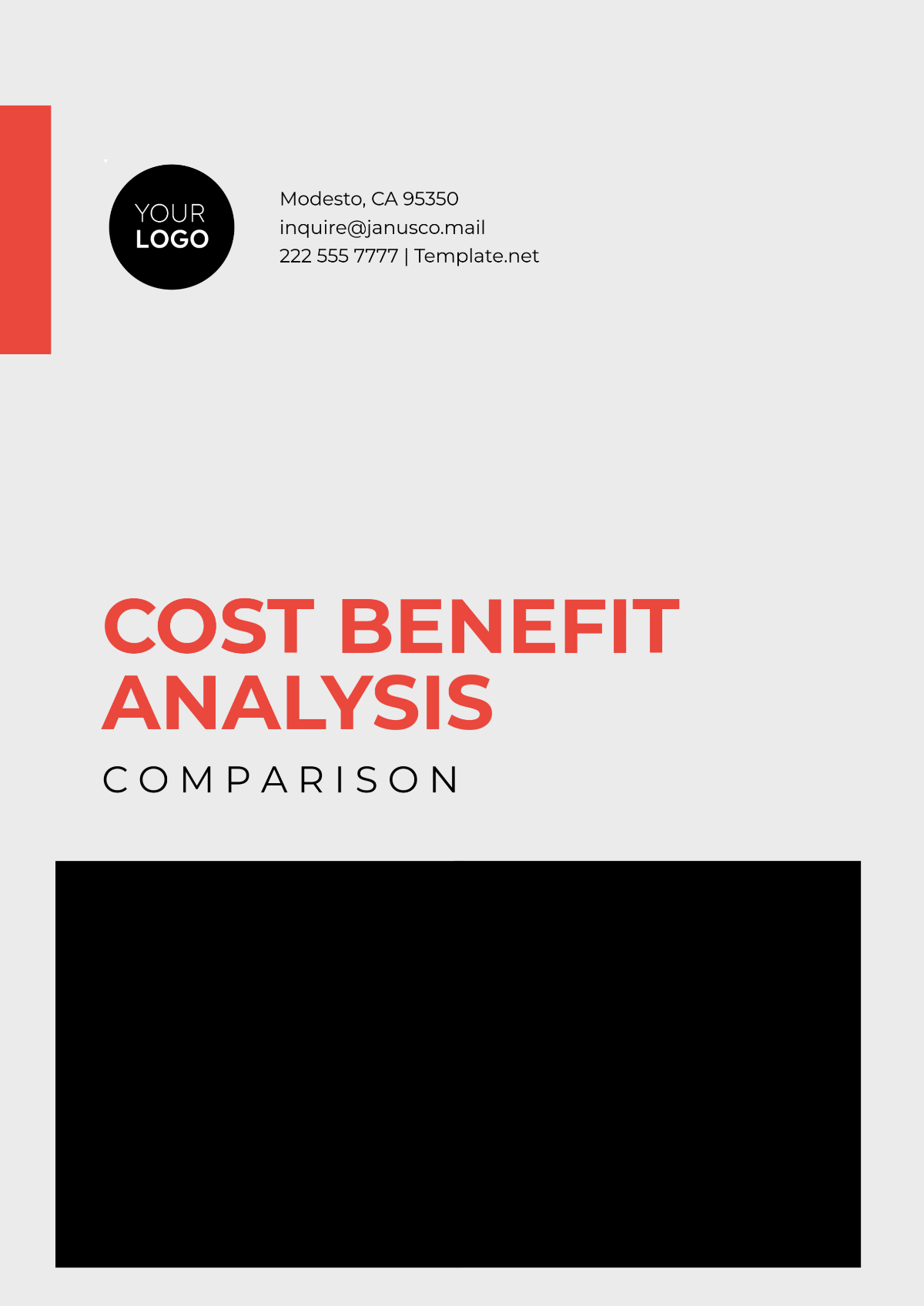 Free Cost Benefit Analysis Comparison Template