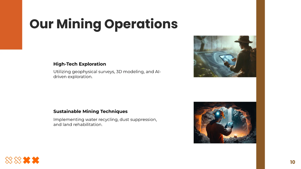 Free Mining Presentation Template to Edit Online