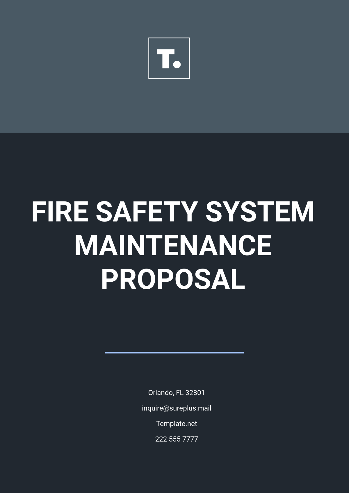 Fire Safety System Maintenance Proposal Template - Edit Online & Download