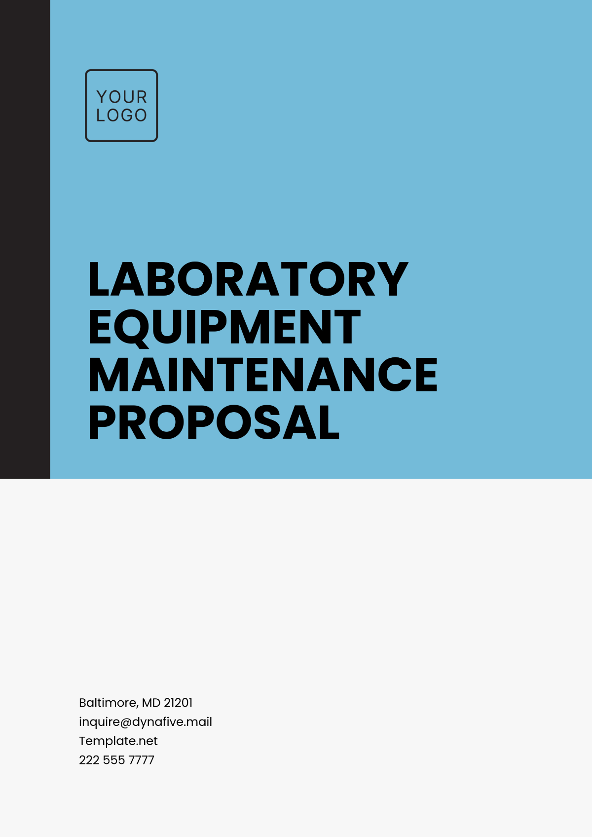 Laboratory Equipment Maintenance Proposal Template - Edit Online & Download