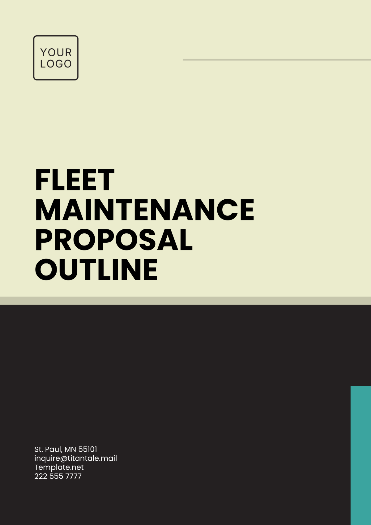 Fleet Maintenance Proposal Outline Template - Edit Online & Download