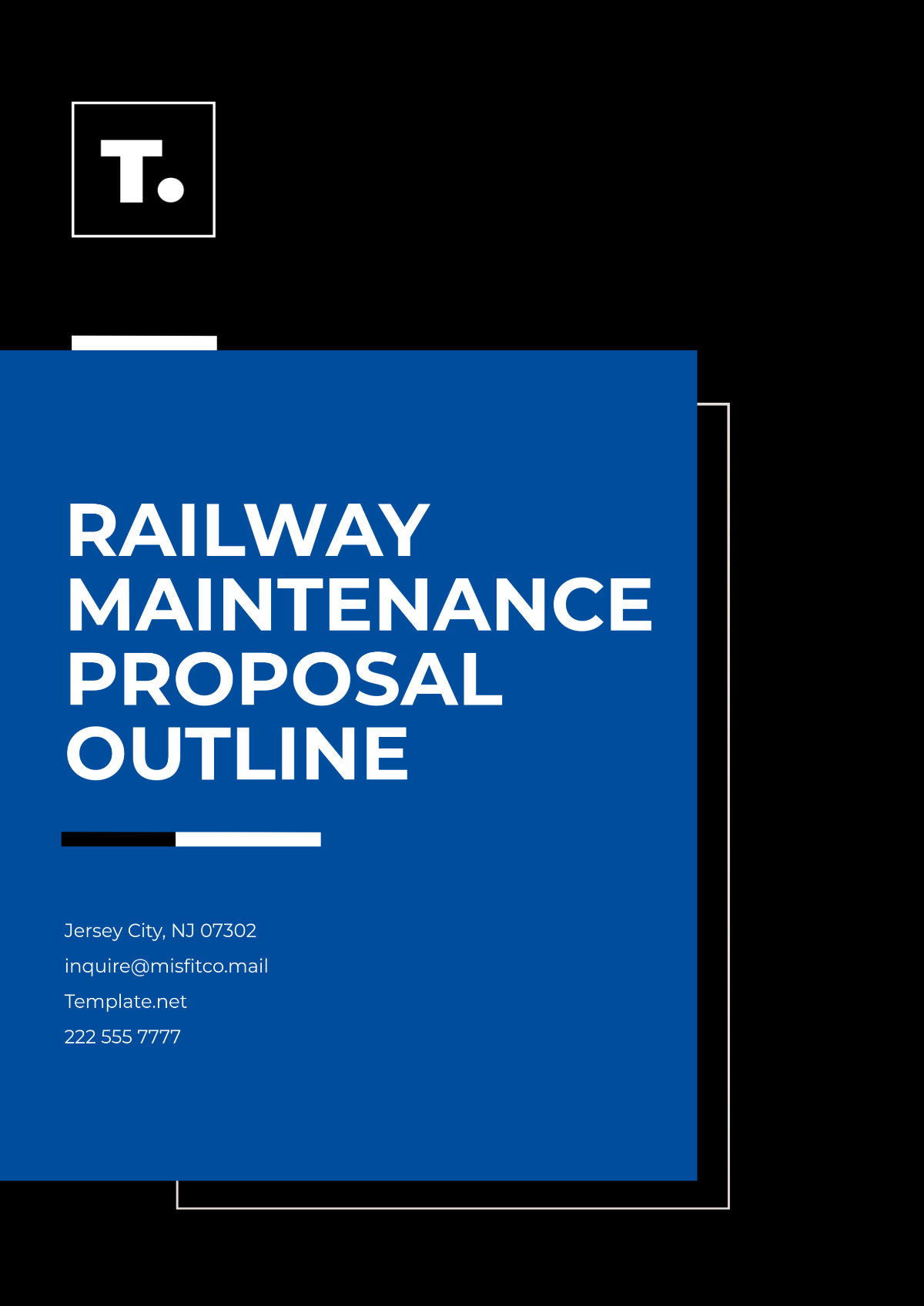 Railway Maintenance Proposal Layout Template - Edit Online & Download