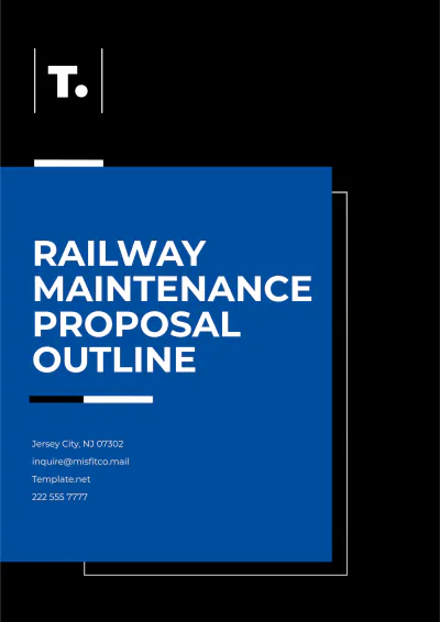 Free Railway Maintenance Proposal Layout Template to Edit Online