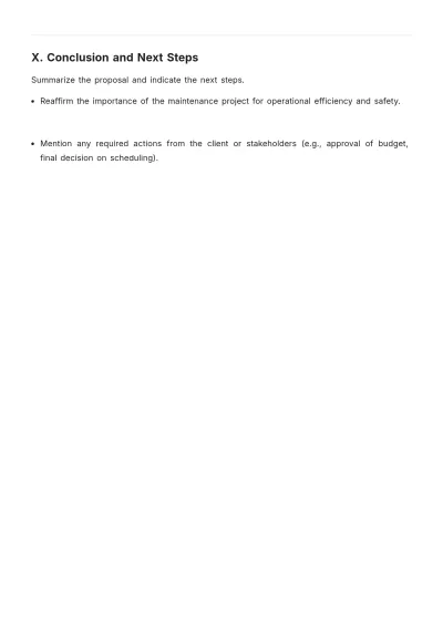 Free Railway Maintenance Proposal Layout Template to Edit Online