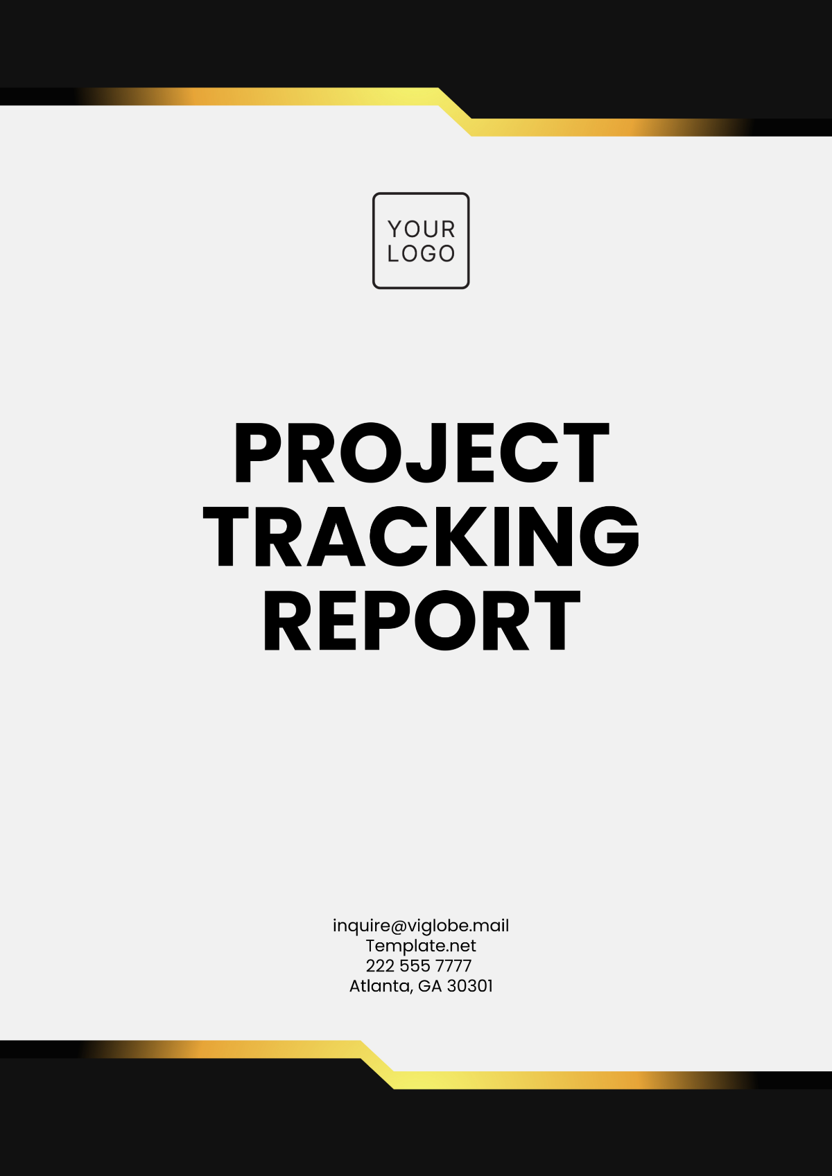 Project Progress Tracking Report Template - Edit Online & Download