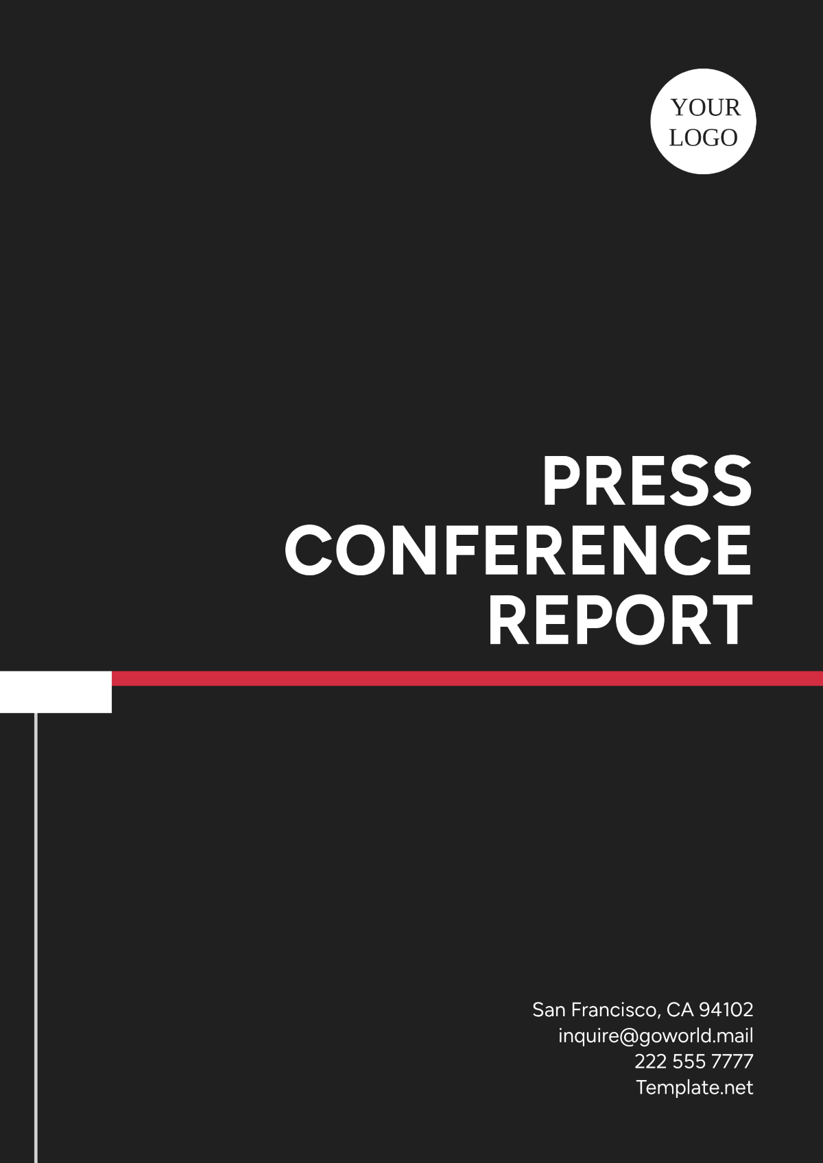 Free Press Conference Report Template