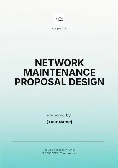 Free Network Maintenance Proposal Design Template to Edit Online