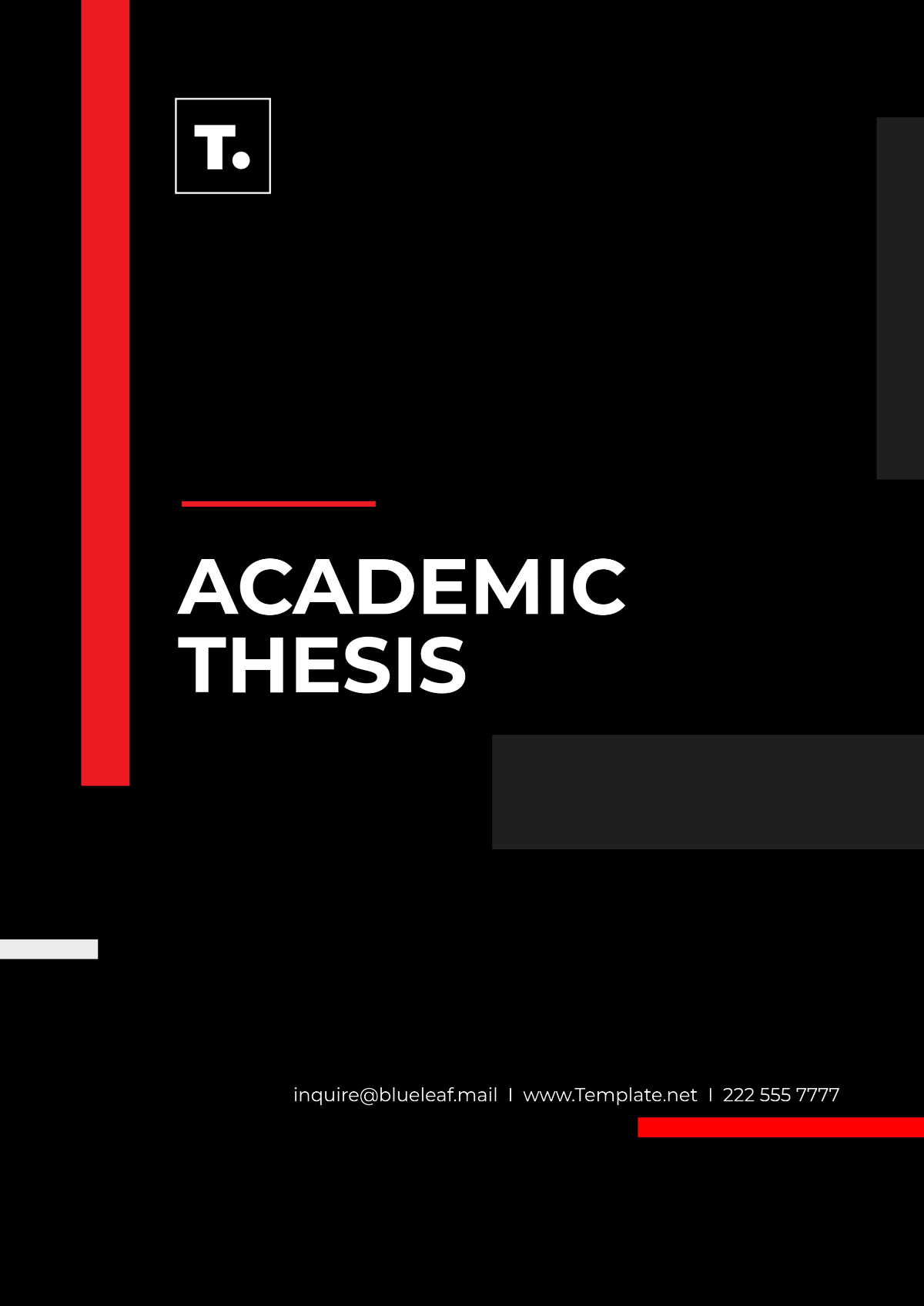 Academic Thesis Template - Edit Online & Download