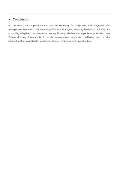 Free Crisis Management Maintenance Proposal Template to Edit Online