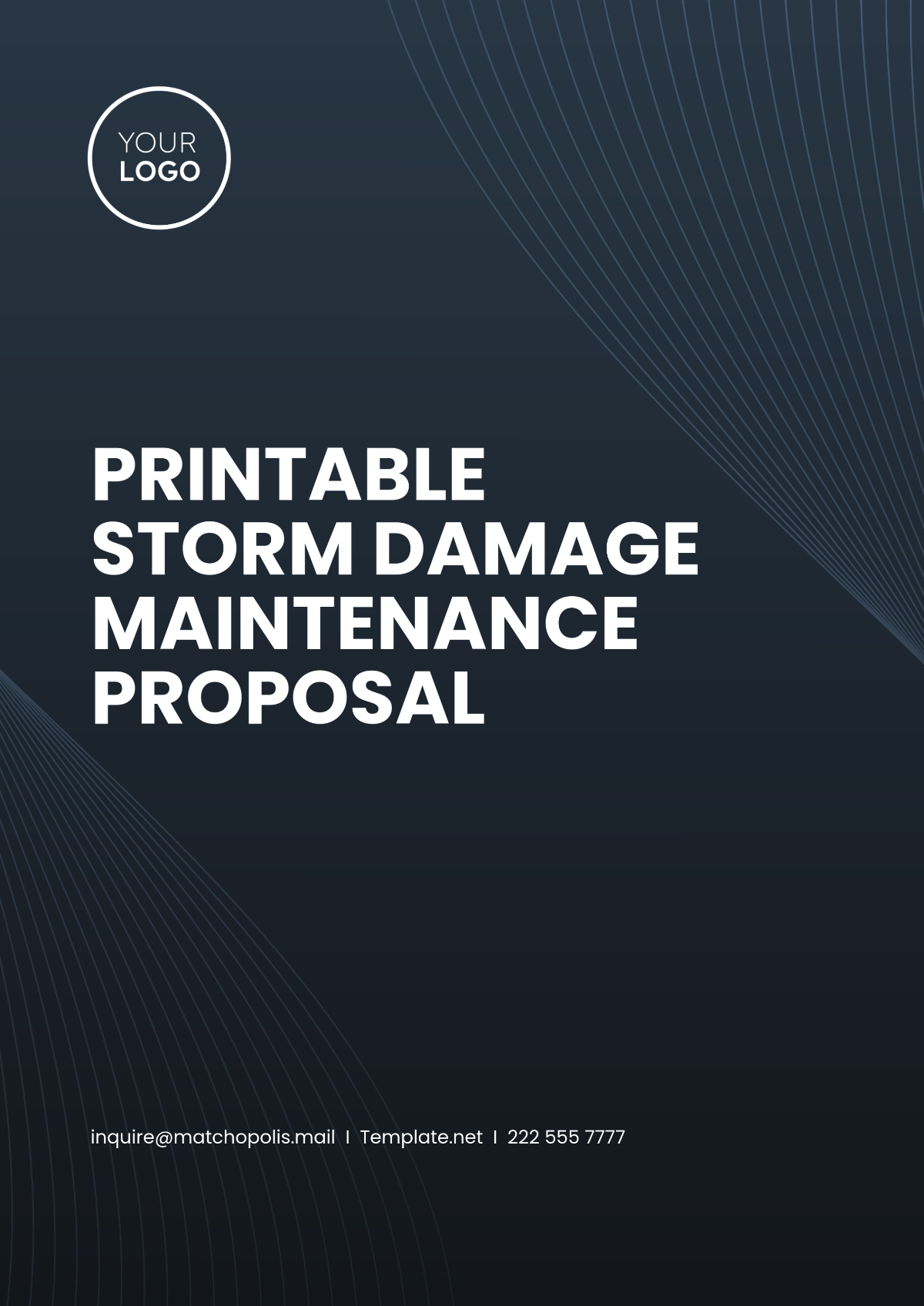 Printable Storm Damage Maintenance Proposal Template - Edit Online & Download