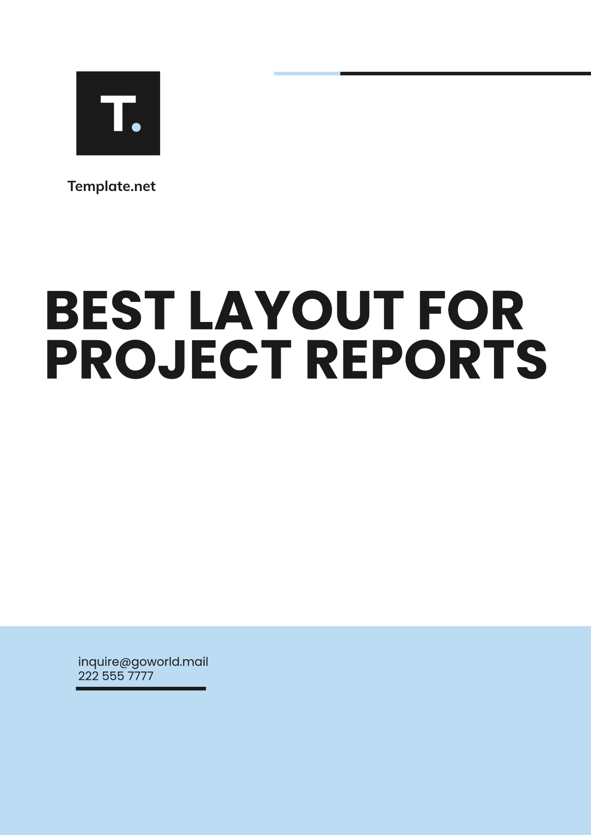 Best Template Layout for Project Reports - Edit Online & Download