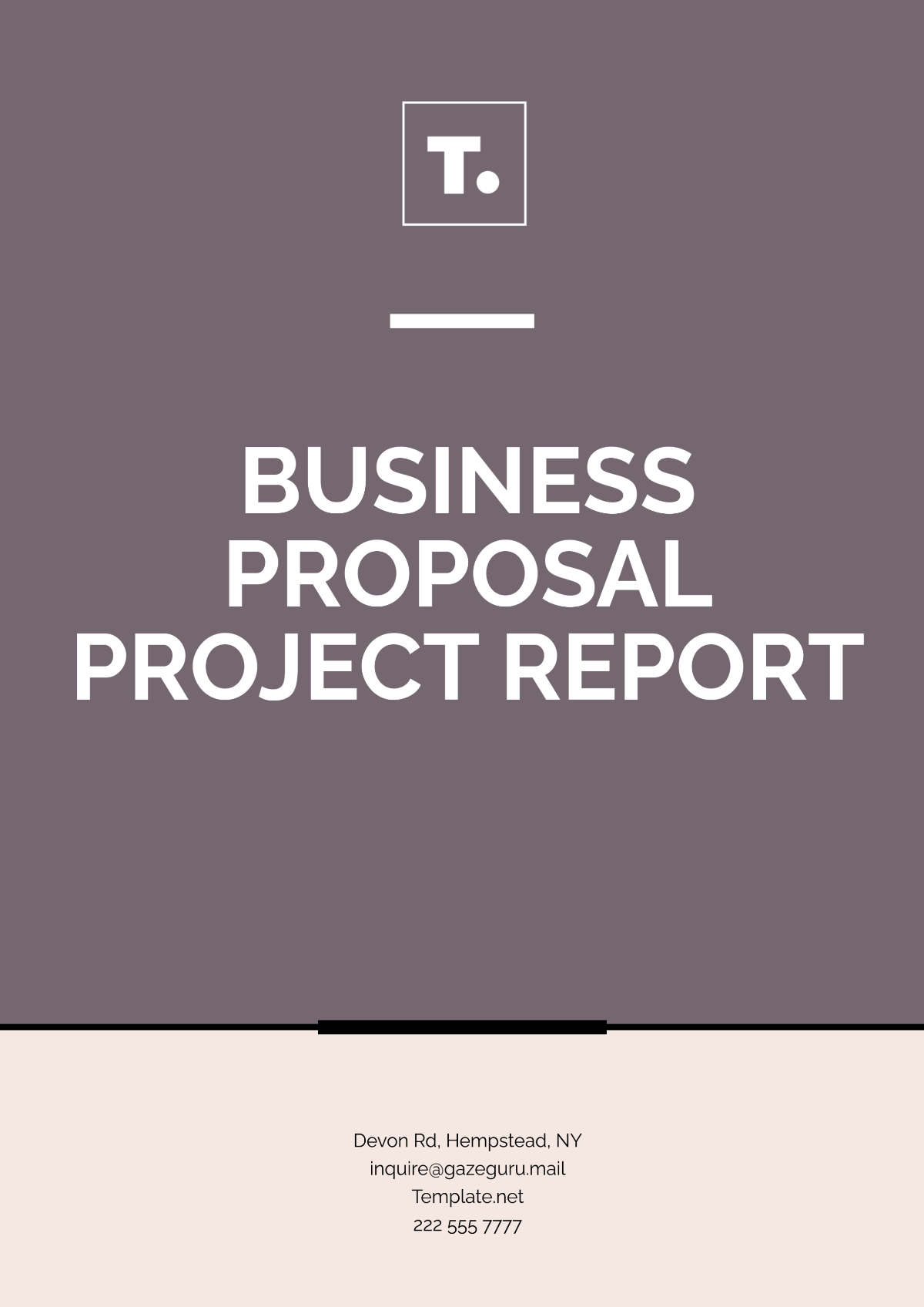 Business Proposal Project Report Template - Edit Online & Download