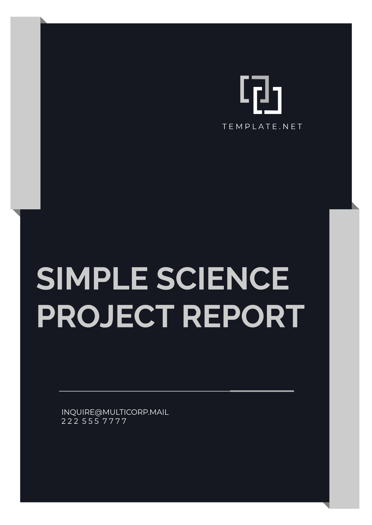 Simple Science Project Report Template - Edit Online & Download