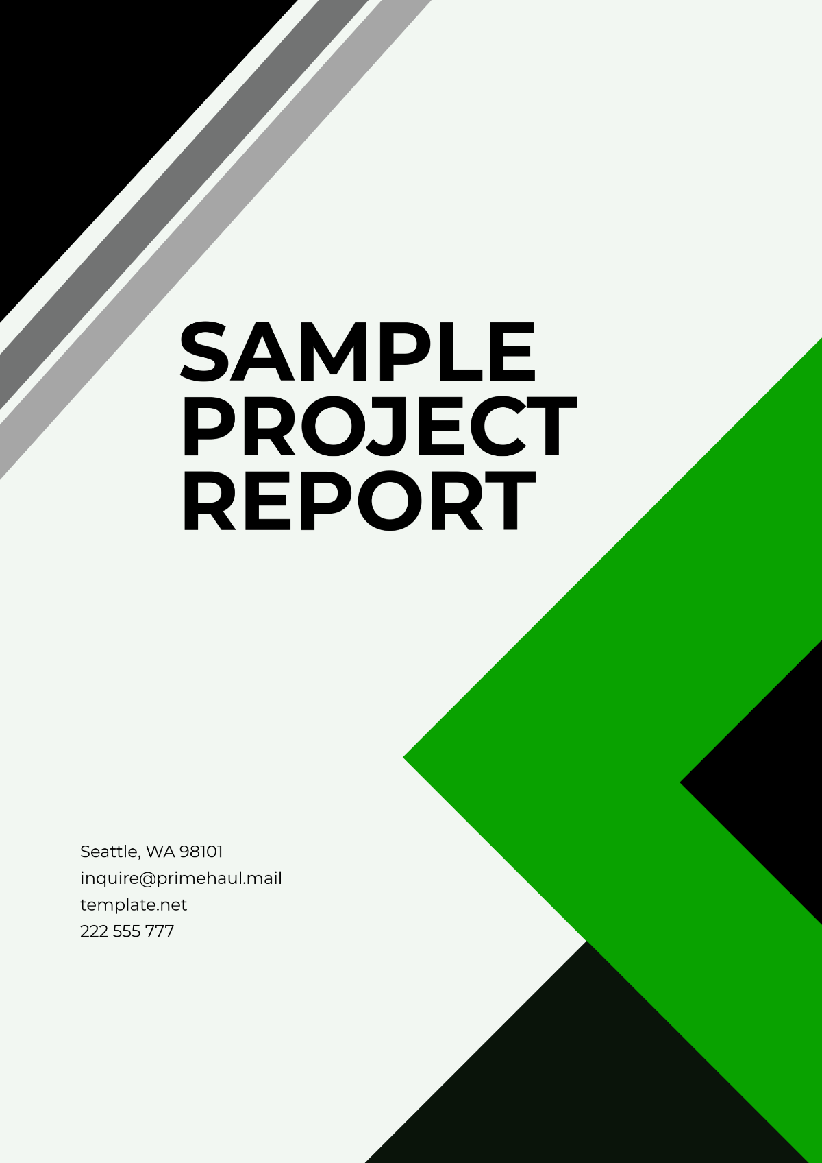 Sample Project Report Template - Edit Online & Download