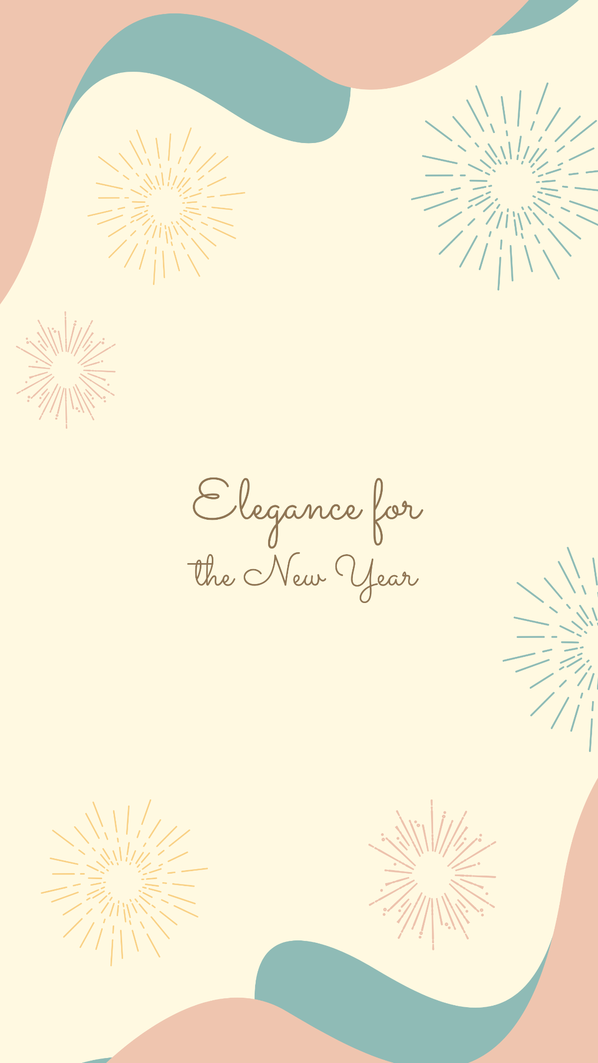 Free Aesthetic New Year Wallpaper Template - Edit Online & Download