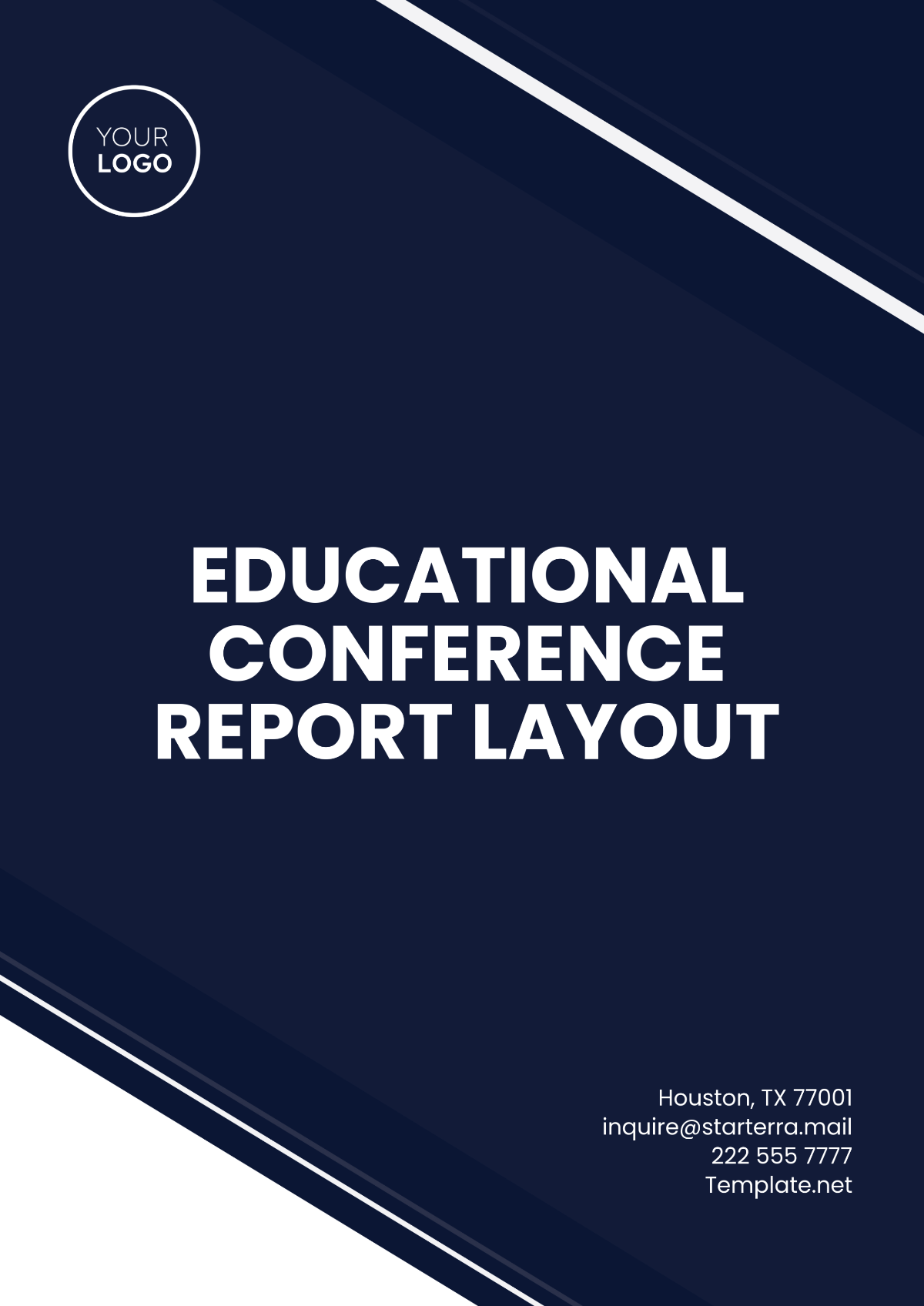 Educational Conference Report Layout Template - Edit Online & Download