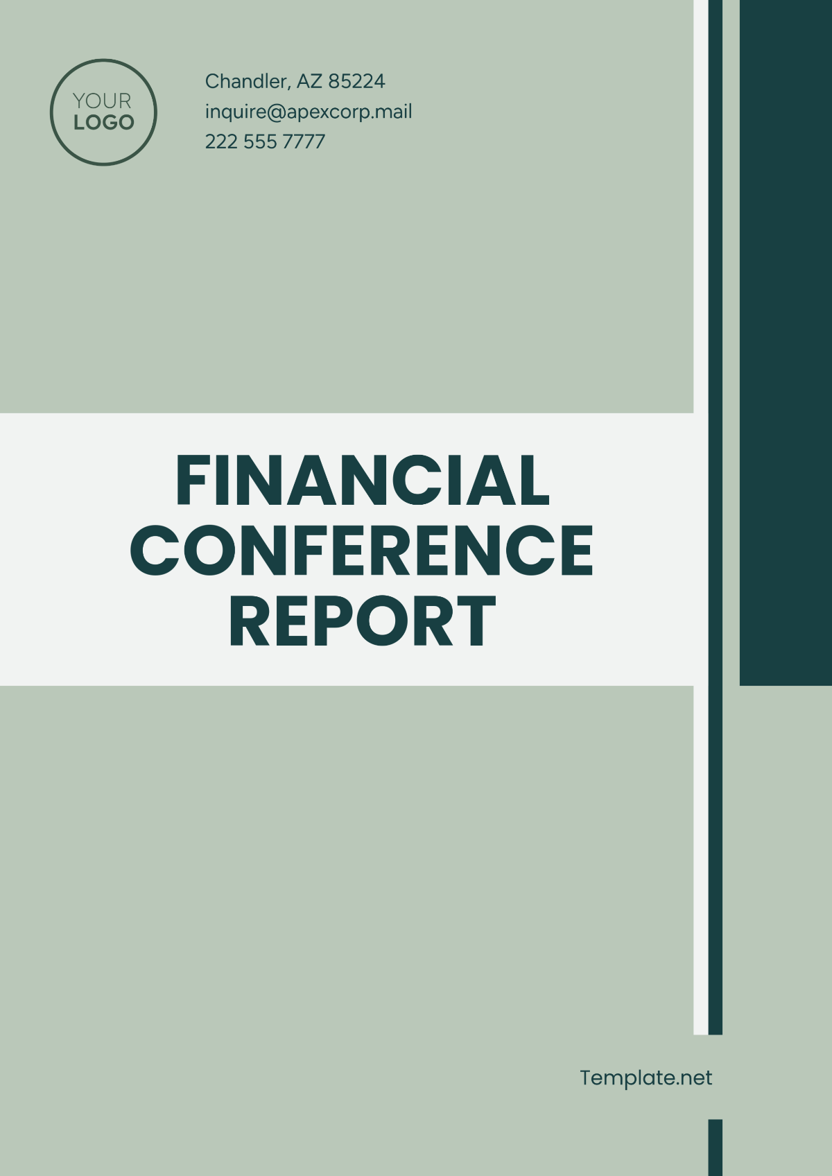 Financial Conference Report Template - Edit Online & Download