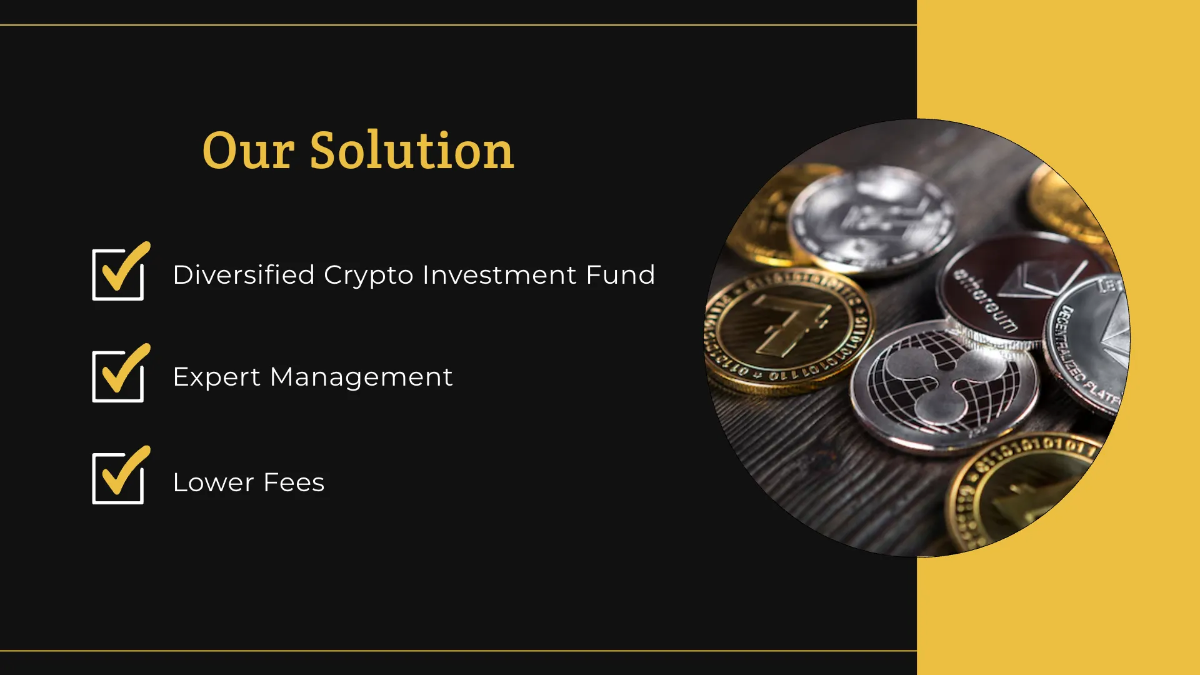 Free Crypto Investment Pitch Deck Template to Edit Online