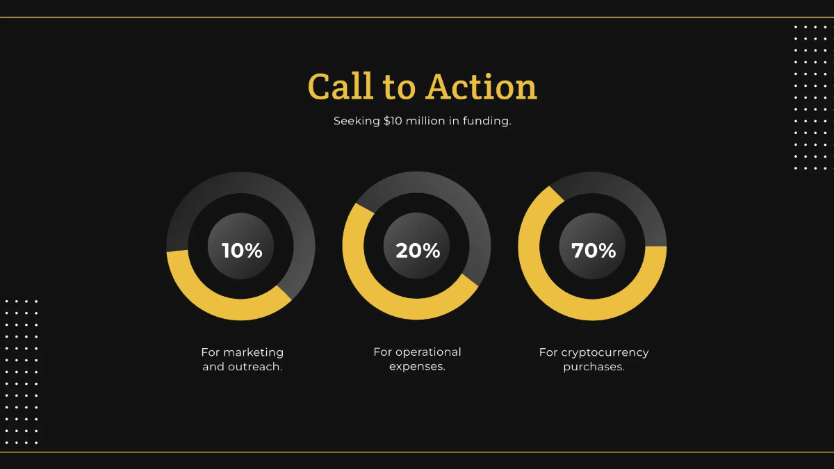 Free Crypto Investment Pitch Deck Template to Edit Online