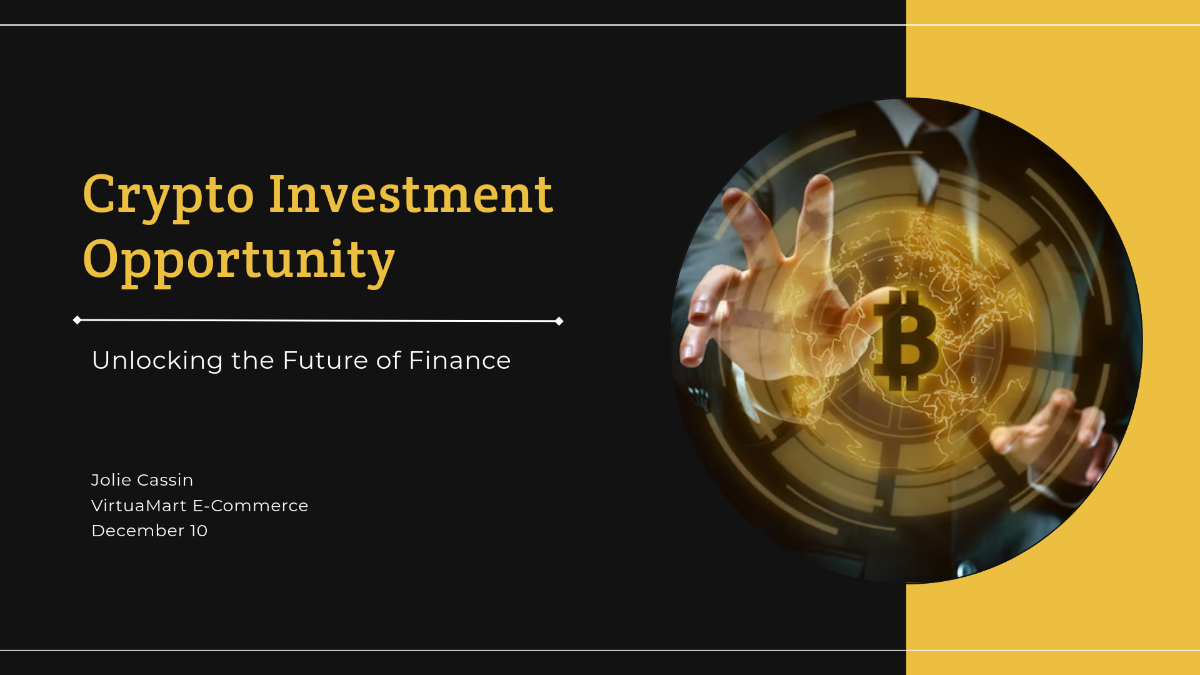 Free Crypto Investment Pitch Deck Template - Edit Online & Download