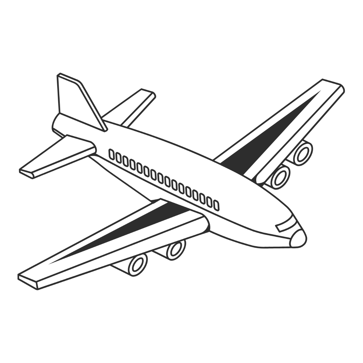 Transparent Airplane Clipart - Edit Online | Template.net