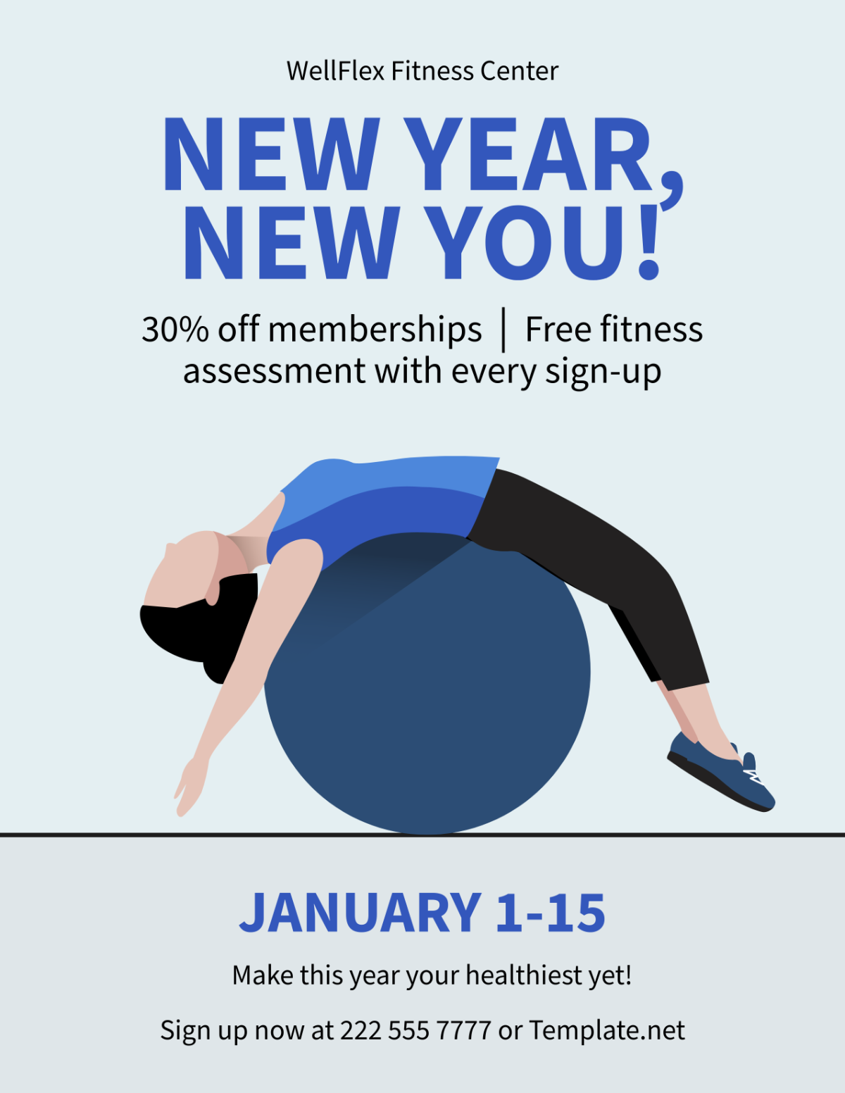 Fitness New Year Deals Flyer