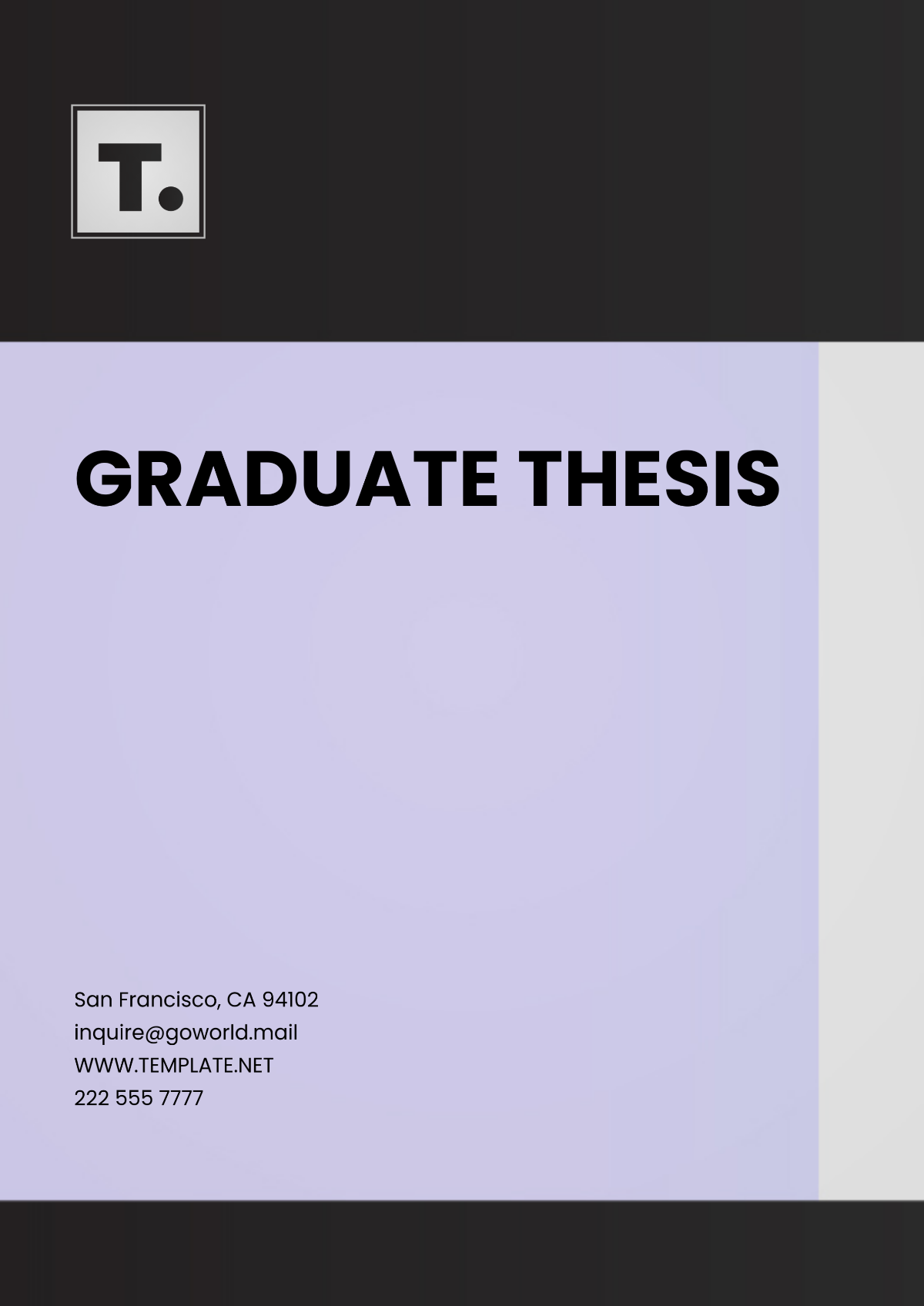 Graduate Thesis Template - Edit Online & Download